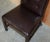 Buttoned Occasional Desk Chair in Brown Leather from George Smith For Sale - Image 6 of 15
