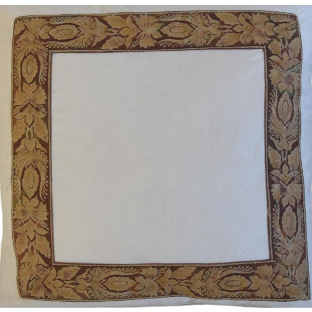 Mariano Fortuny Italian Designer Mariano Fortuny Jupon Bouquet Feather/Down Pillow For Sale - Image 4 of 8