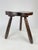 Wood Vintage Brutalist Rustic Carved Wood Tripod Stool, France, 1930s For Sale - Image 7 of 12