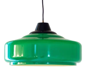 Vintage Italian Green Pool Billiard Pendant Light, 1970s