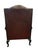 English Chesterfield Wingback Armchair in Dark Red Leather For Sale - Image 4 of 5