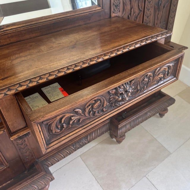 Wood Antique Italian Hall Tree For Sale - Image 7 of 9