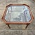 Mid 20th Century Mid-20th Century Vintage Lane Faux Bamboo Wood & Glass Coffee Table For Sale - Image 5 of 9
