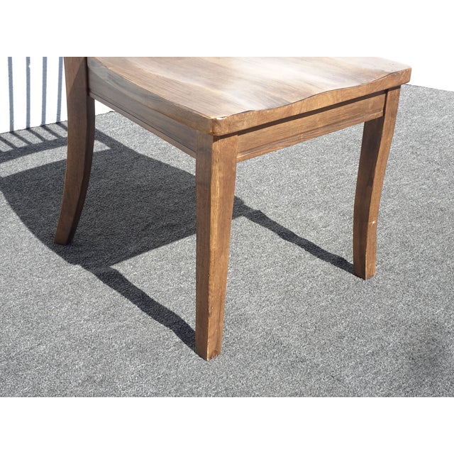 Set of Six Vintage Bassett Furniture Dining Room Chairs Mission Style For Sale - Image 15 of 18