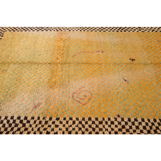 Mid 20th Century Mid-20th Century Vintage Moroccan Rug For Sale - Image 5 of 9