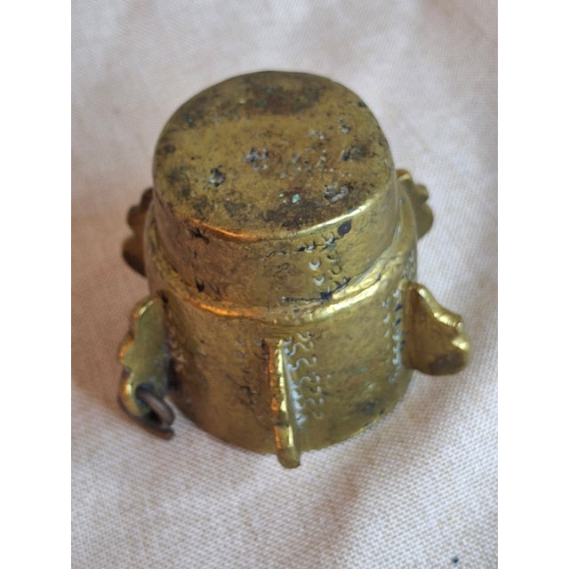 16th or 17th C? Spanish Renaissance Bronze Mortar and Pestle Ribbed Fin Judaica Antiquity For Sale - Image 12 of 16