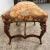 Antique French Style Carved Wood & Needlepoint Tapestry Bench For Sale - Image 9 of 12