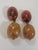 Metal 1970s Retro Lucite Amber Orange Oval Dangle Earrings, A Pair For Sale - Image 7 of 10