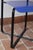 Black Kaa Chair attributed to Francesco Soro in Black Lacquered Metal with Blue Seat, Italy, 1980s For Sale - Image 8 of 13
