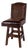 Rustic Cowhide Swivel Stool, Kennedy Ranch Leather Barstool, Western Nailhead Counter Chair For Sale
