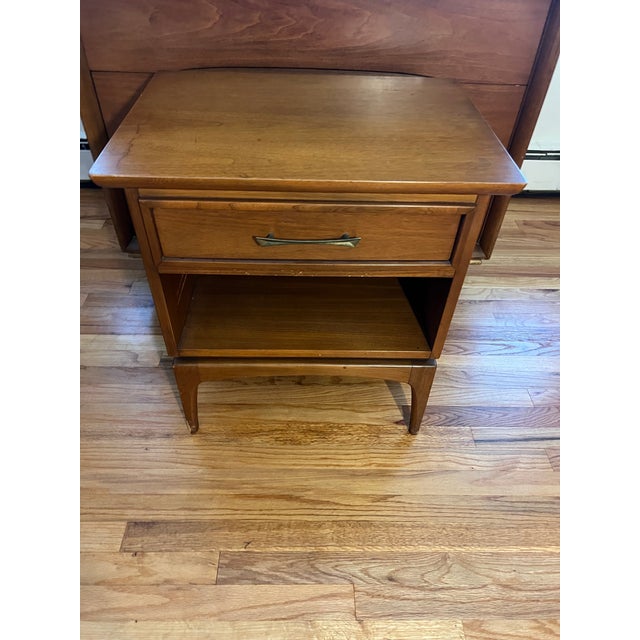 Kent Coffey Elegante Highboy & 2 Wharton Nightstands 1960’s For Sale - Image 10 of 11