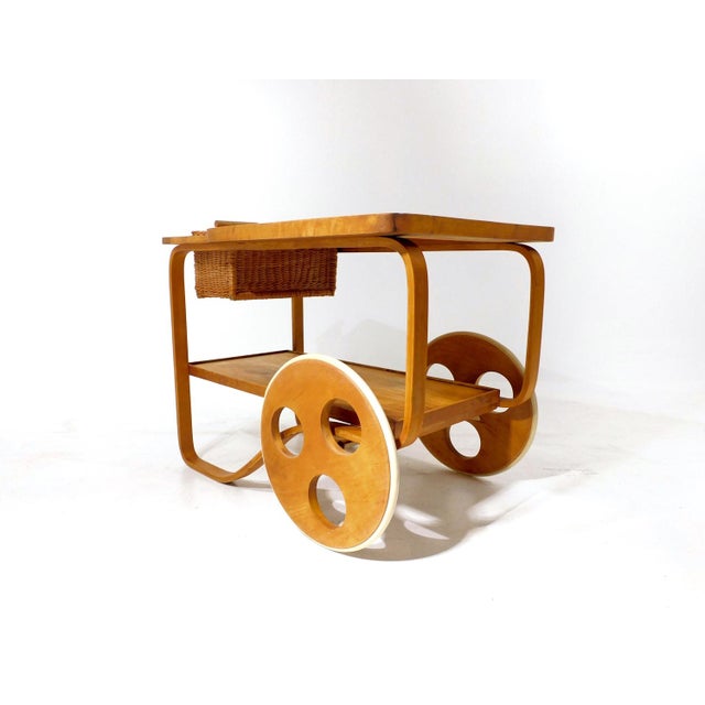 1930s Vintage Tea Cart by Alvar Aalto for Horgenglarus, 1930 For Sale - Image 5 of 18