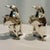 Bring a dash of sophisticated whimsy and sculptural charm to your tablescape with this delightful pair of vintage 1990s...