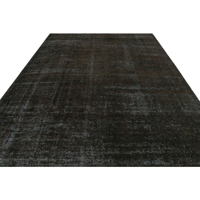 Transitional Vintage Persian Rug With Black and Brown Tones, From Rug & Kilim For Sale - Image 3 of 7