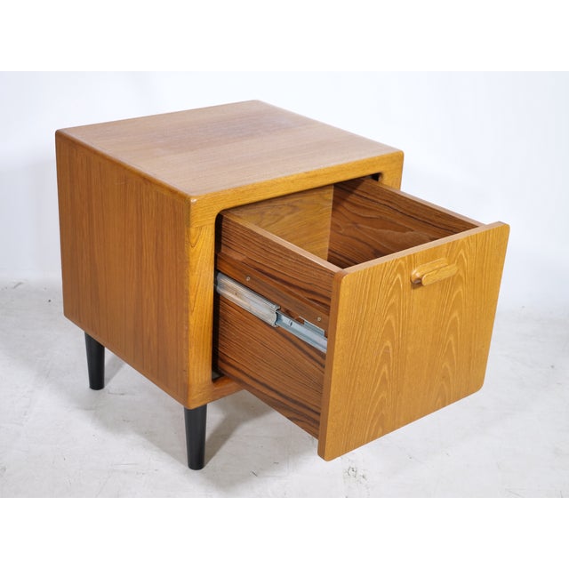 Black Mid-Century Modern Teak Cube Sideboard from Dyrlund, 1970s For Sale - Image 8 of 9