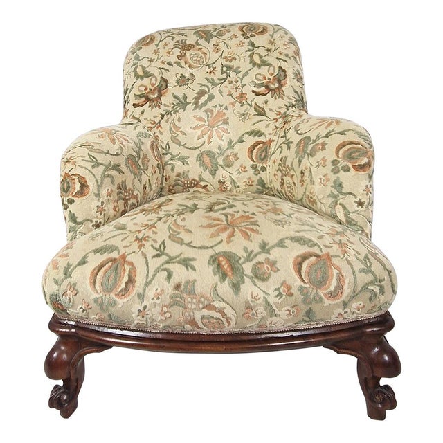 Damask Fabric Armchairs & Sofa, 1920s, Set of 3 For Sale - Image 3 of 18