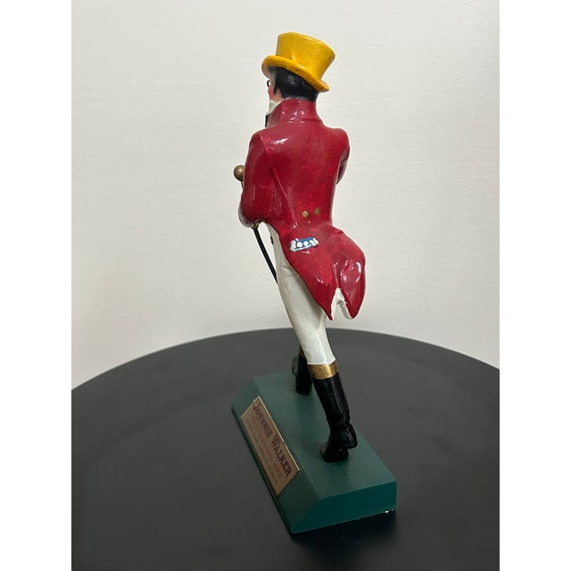 Red Circa 1950s Johnnie Walker Striding Man Figurine For Sale - Image 8 of 13