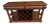 1990s Wood Sofa Table Wine Buffet Sideboard Brown For Sale