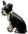 Black Hard 2 Find Vintage 1930s "Wedge" Type Cast Iron Boston Terrier Puppy Dog Doorstop by Spencer Guillford For Sale - Image 8 of 12
