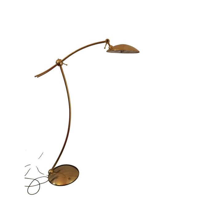 Brass Floor Lamp by Luigi Colani, Italy, 1970s For Sale - Image 4 of 17