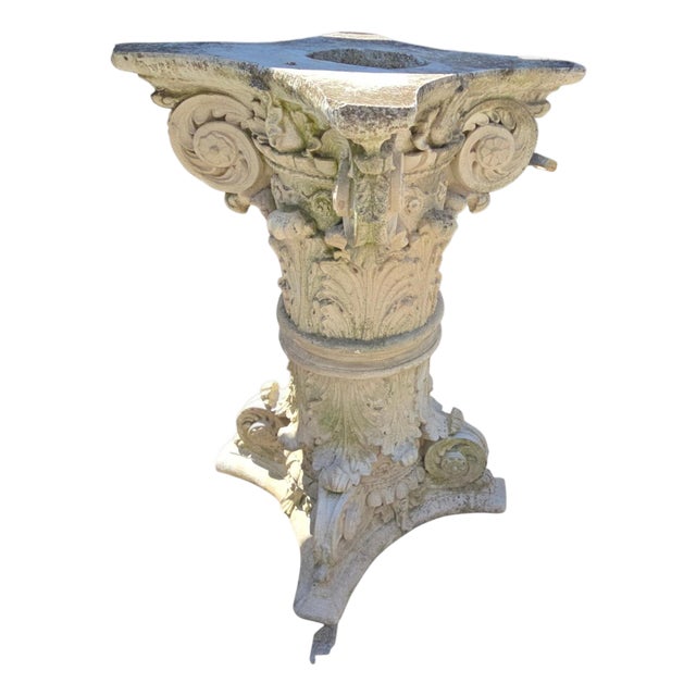 Classical Plaster Capital, 1950s For Sale