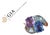 GIA Natural 6.24CTS VS F Diamond Blue And Pink Sapphire Platinum Bypass Ring Band, size 6.75 For Sale
