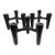 Vintage Koziol "Hommage" Black Modular Candle Holders (Set of 3) For Sale