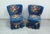 Cocktail Seats with Blue-Floral Design, 1950s, Set of 2 For Sale - Image 6 of 6