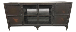 Restoration Hardware Industrial Metal Sideboard/Credenza - Modern Storage Cabinet