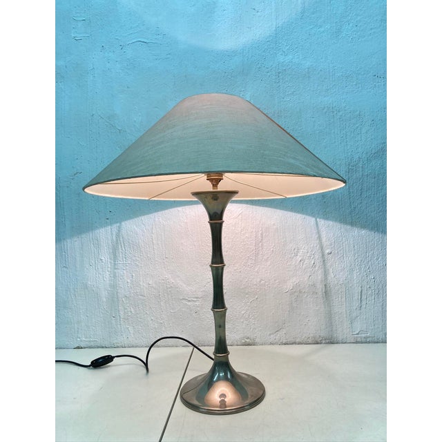 Mid-Century Modern Bamboo Table Lamp by Ingo Maurer M Design, 1970s For Sale - Image 3 of 13