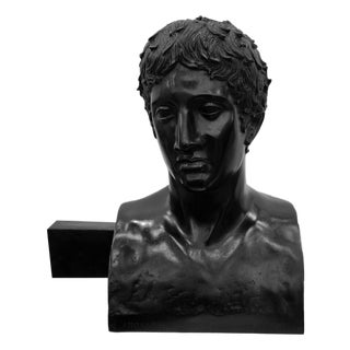 Herm of the Doryphoros Sculpture, Bronze For Sale