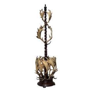 Antique Antler Coat Stand by J. Parker of Woodstock, 1850 For Sale