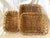 Vintage French Nesting Baskets in a thick sturdy wicker. Perfect for bread, fruit or napkins etc. Lg-18.5in w x 14.5in d...