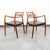 1960s Mid Century Danish Modern Dining Chairs Set 6 Niels j.l Moller #78 #62 Walnut For Sale - Image 12 of 12