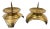1980s Post Modern Japanese Brass Candle Holders- a Pair For Sale