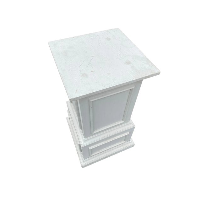 Mid 20th Century Vintage Mid-Century Wood Pedestals - a Pair For Sale - Image 5 of 8