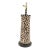 Late 20th Century Black & Ivory Geometric Chulucanas Pottery Lamp – Handcrafted Peruvian Art- Tribal Vase For Sale