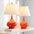 2020s 24 Inch H Gourd Glass Table Lamp in Blood Orange - a Pair For Sale - Image 5 of 8