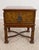 Brown Theodore Alexander Leather Top Distressed Mahogany End Table For Sale - Image 8 of 12
