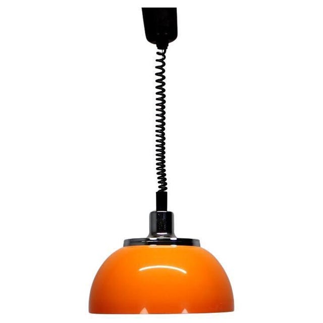 Mid-Century Adjustable Plastic Pendant Lamp attributed to Meblo for Guzzini, Italy, 1970s For Sale - Image 10 of 10