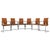 Swing Leather Chrome Chairs in Brown Cognac from Tonon, Set of 6 For Sale - Image 13 of 13