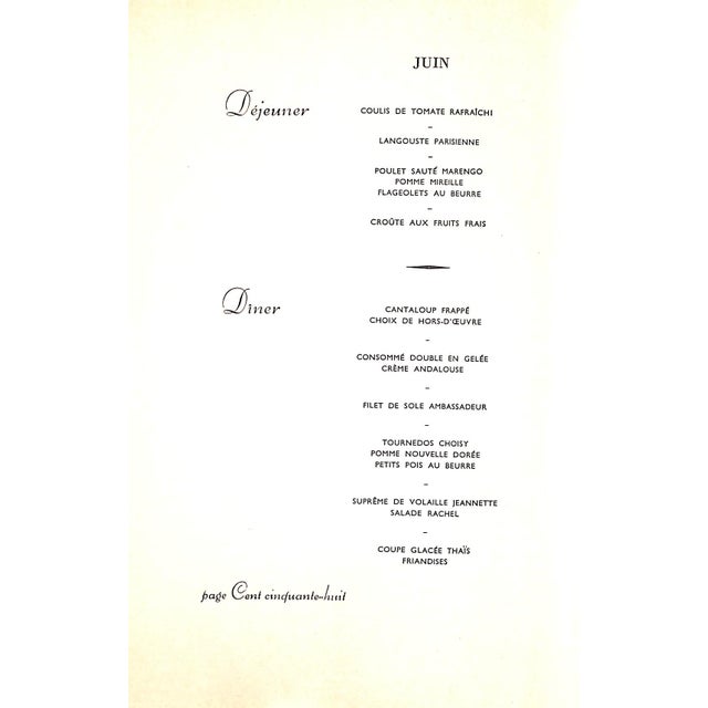 Paper "Calendrier Gastronomique: Histoires De Cuisine" 1960 For Sale - Image 7 of 11