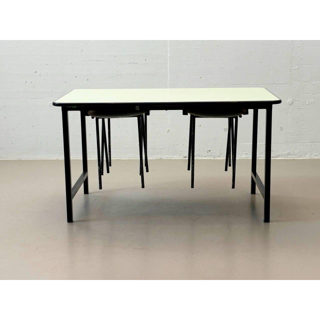 Vintage Kelko Table Set with Lacquered Stools, 1960s, Set of 5 For Sale - Image 11 of 16