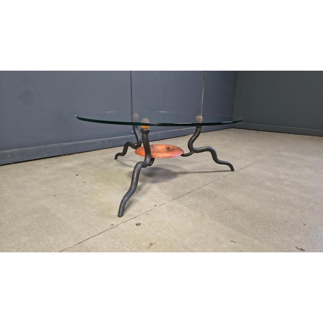 Wrought Iron Coffee Table from DAB, Netherlands, 1970s For Sale - Image 3 of 12