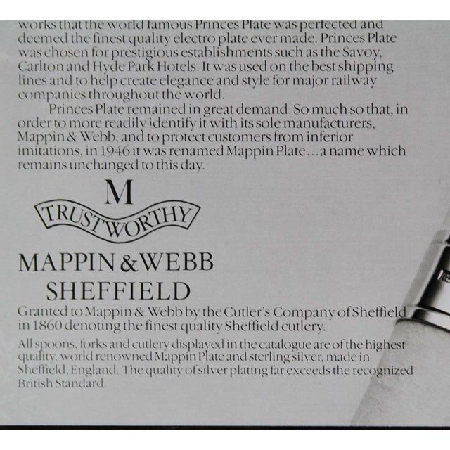 Vintage/New Mappin & Webb Pembury Pattern Complete Silverplate Flatware Set for 12 & Chest- 119 Pieces For Sale - Image 14 of 16