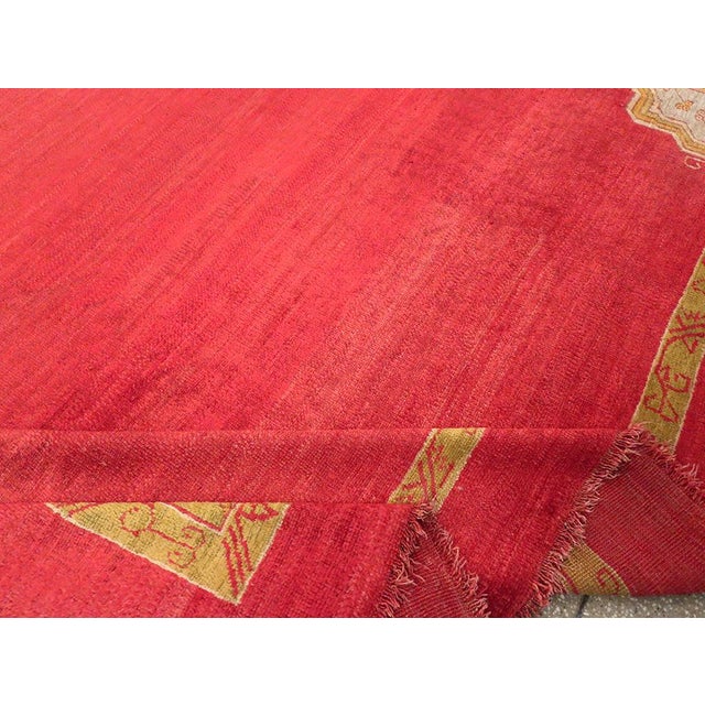Textile Galerie Shabab Collection Early 20th Century Turkish Oushak Room Size Carpet For Sale - Image 7 of 8