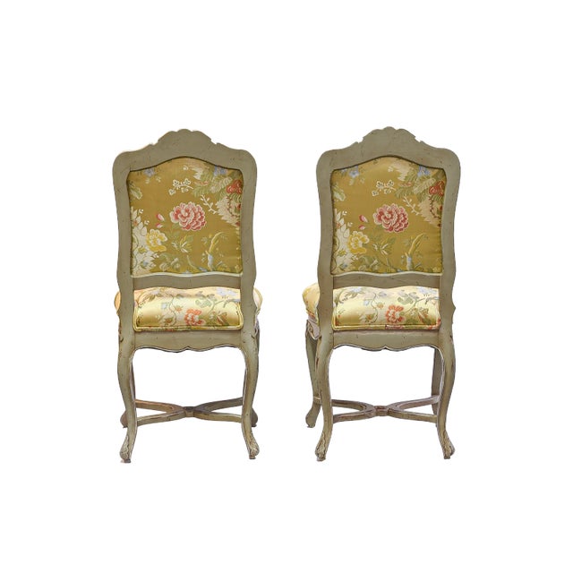 19th Century Pair of Louis XV Style Side Chairs For Sale In Atlanta - Image 6 of 13