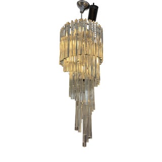 Cascade Chandelier in Murano Glass attributed to Paolo Venini for Venini, Italy, 1960 For Sale