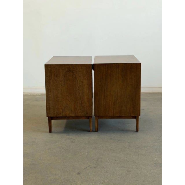 Mid 20th Century Sculptural Nightstands, A Pair For Sale - Image 10 of 11