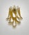 Vintage Italian Murano Wall Lights with Caramel Lattimo Glass Petals in the Manner of Mazzega, 1990, Set of 2 For Sale - Image 8 of 18